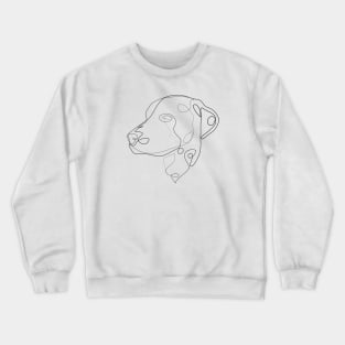 Dalmatian - one line drawing Crewneck Sweatshirt